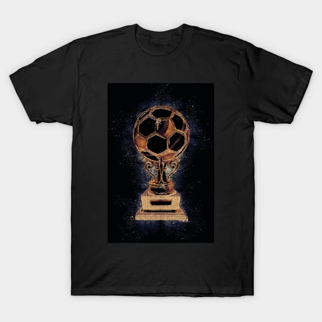 Abstract Football Trophy Artwork for all the true soccer fans T-Shirt by Naumovski